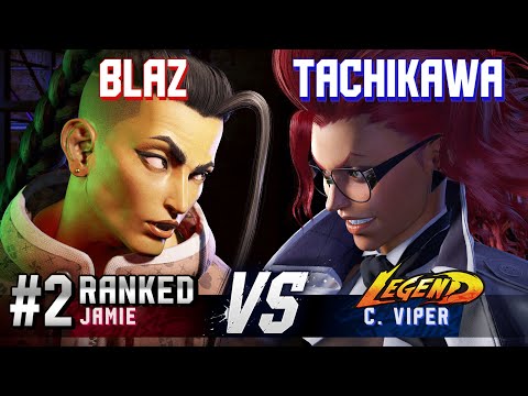 SF6 ▰ BLAZ (#2 Ranked Jamie) vs TACHIKAWA (C.Viper) ▰ High Level Gameplay
