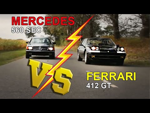 MB 560SEC und Ferrari412 - Ein Zweikampf der Luxuscoupés