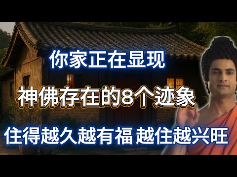 你家正在显现神佛存在的8个迹象，住得越久福报越多，越住越兴旺