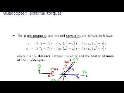Mechanical dynamics (Newtonian and Lagrangian mechanics): vidéo 2.6 Quadcopter