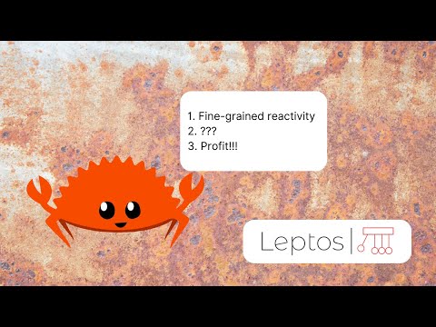 Learning Leptos: Build a fine-grained reactive system in 100 lines of code