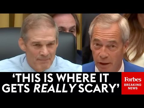 Nigel Farage Stuns Jim Jordan With Stories Of Police Arresting People Over Social Media Posts