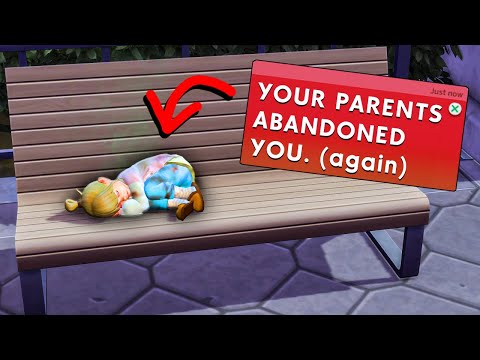 Can my toddler sim survive living on the streets? (homeless toddler challenge)