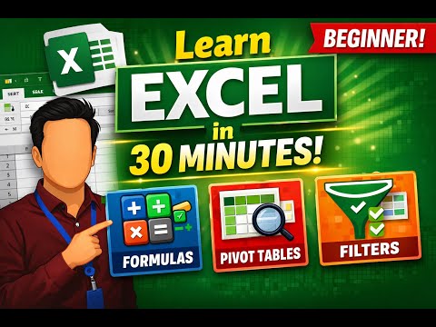 Excel Basics Tutorial for Beginners (30-Minute Full Course) | No Experience Needed