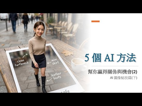 【AI入門教學】(廣東話) EP4 -  5 個方法幫你用 AI 贏得關係與機會 (2) : AI 圖像秘技篇(下)