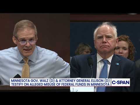 Exchange between Rep. Jim Jordan and Minnesota Gov. Tim Walz on Fraud