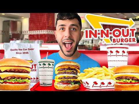 I Ate EVERYTHING off In N Out Menu! 10,000 CALORIE MUKBANG