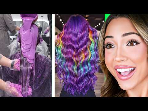 Rainbow Hair Transformations You Wont Believe