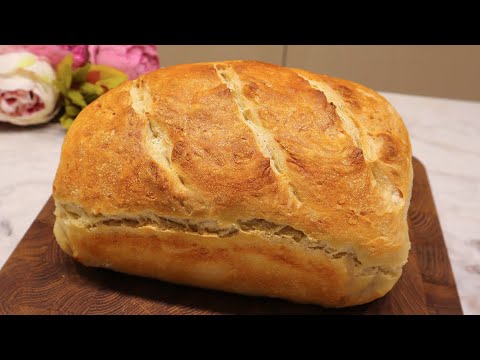 5 Minute Bread. The quickest bread recipe. My grandmother's recipe. Bake bread.