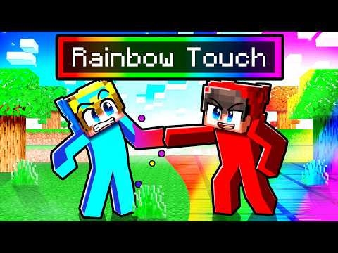 Minecraft, But Everything I Touch Turns Rainbow…