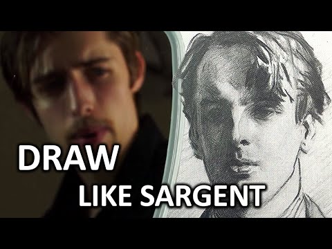 How To Draw Like The Masters - John Singer Sargent's Simple Style