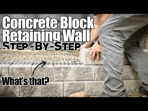 We Built a Block Retaining Wall (How to do it right!)
