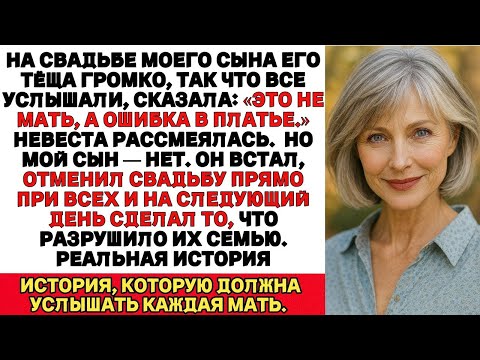 Моя невестка высмеяла меня перед 200 людьми на своей свадьбе.А уже на следующий день их мир рухнул