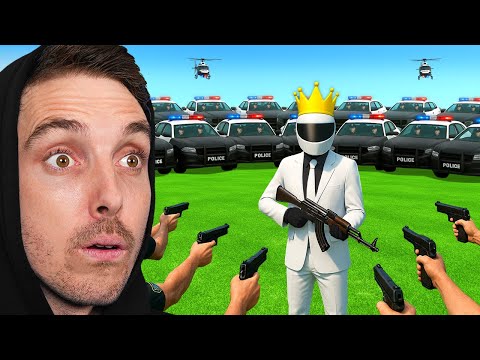 100 Cops vs World's Best GTA Player