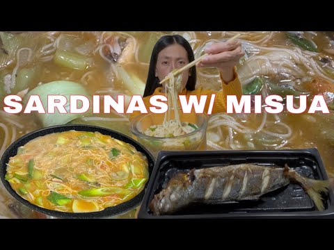 SARDINAS WITH MISUA LOW BUDGET RECIPE AND FISH FOR BREAKFAST 