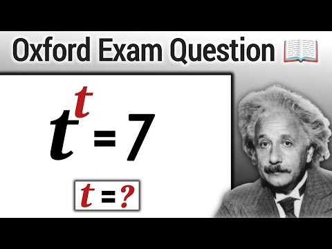 Oxford entrance exam question | How to solve for "t" ?