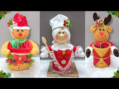 3 Easy Christmas Decoration 2024 ideas From waste Tin Can | DIY Christmas craft idea🎄473