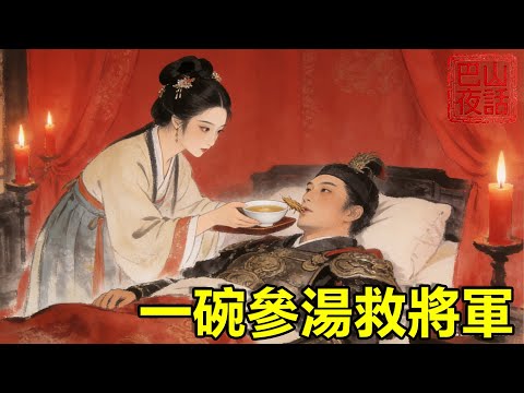 庶女替嫁传闻中的“短命鬼”将军，全府笑她活不过半年，洞房夜她用一碗参汤救回气息微弱的将军，三月后将军凯旋为她封“护国夫人”【巴山夜話】#民間故事#故事分享#善有善報