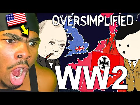 American Reacts to WW2 - OverSimplified (Part 1)