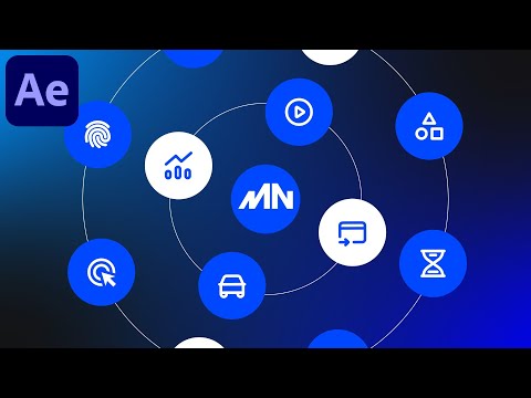 Rotating Icon Motion Graphics Animation in After Effects - After Effects Tutorial