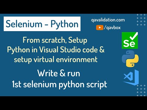 Configure python in VSCode & run selenium test