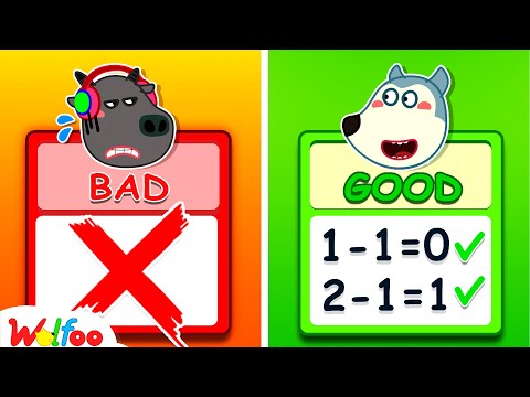Good Student vs Bad Student - Study Hard with Wolfoo! - Educational Video for Kids | Wolfoo Channel