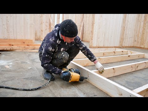 We built a German wooden house. Step by step construction process