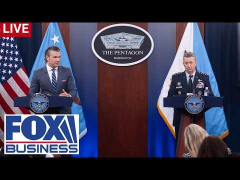 Pete Hegseth, Gen. Dan Caine hold press briefing at Pentagon
