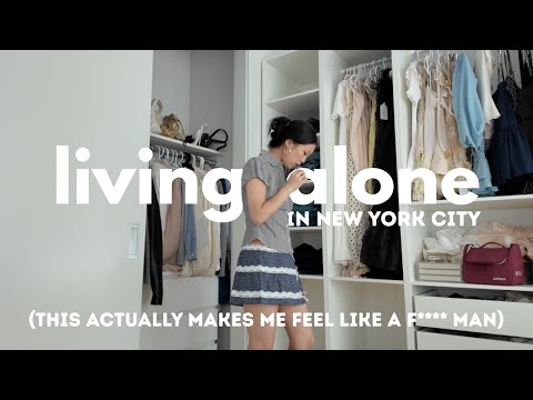 living alone vlog in NYC 🚕 cafe hopping, trying on new clothes, running errands