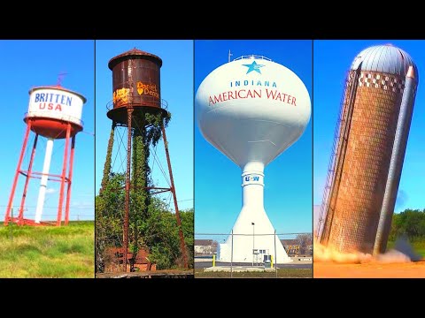 Water Tower Demolition And Collapse Compilation 😱 | Part 2