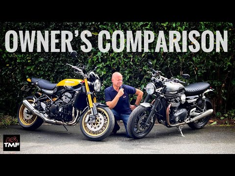 Kawasaki Z900RS SE vs Triumph Speed Twin 1200 - Owner's Retro Motorcycle Showdown 4K