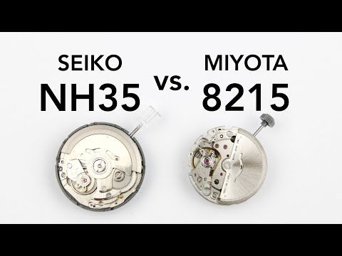 SEIKO NH35 vs. MIYOTA 8215 - A Side-By-Side Comparison (NH36 & 8210)