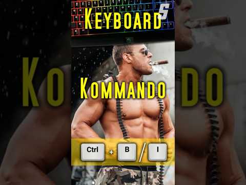 Keyboard Kommando: Ctrl-B & Ctrl-I #hotkeys #keyboardshortcuts