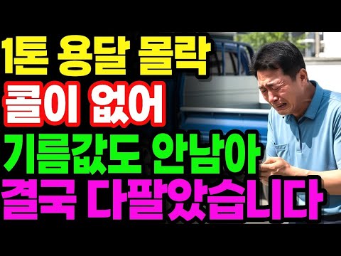 ‘용달차는 끝났다’ 콜은 없고 단가는 최악 60대 기사의 충격고백  노후사연 오디오북 노후생활