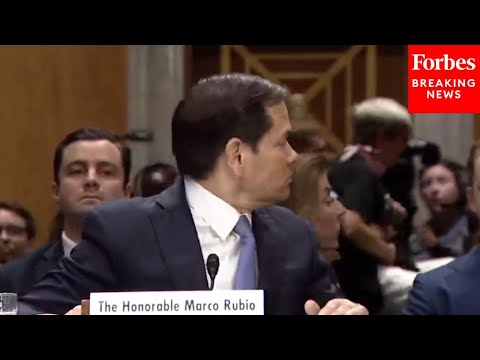 JUST IN: Sec. Marco Rubio Repeatedly Interrupted By Protesters While Giving His Opening Statement
