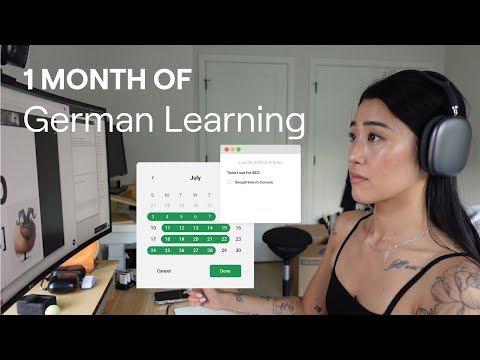 I learned German for a month! — How I learn, resources, study tips & more