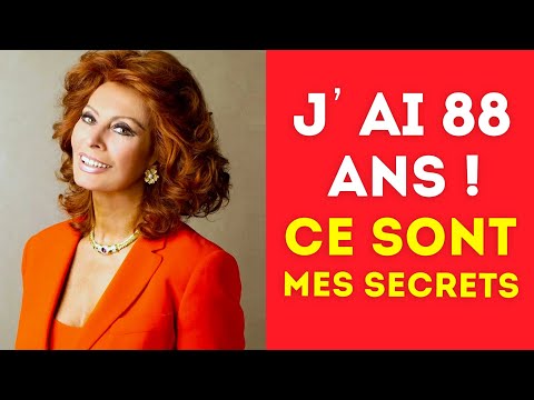 Sophia Loren a révélé le secret pour paraître jeune à 88 ans. 10 règles de beauté et de longévité.