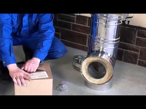 Видеоинструкция по монтажу дымохода Вулкан