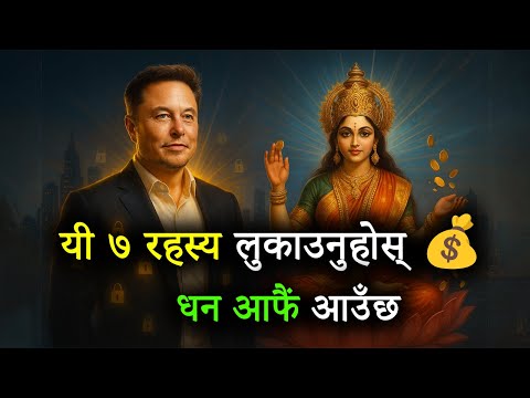 धनी बन्न चाहनुहुन्छ? यी ७ रहस्य कसैलाई पनि नबताउनुहोस् #धनीबन्नेउपाय #MotivationalVideoNepali