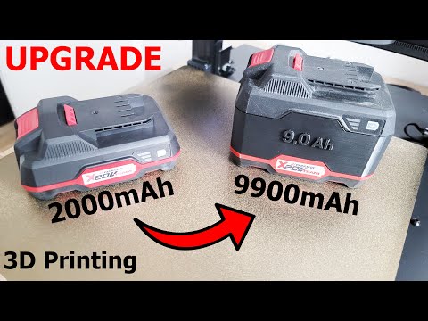 Upgrading The Parkside X20V Team 2Ah Battery Pack to 9.9Ah Using 3D Printer