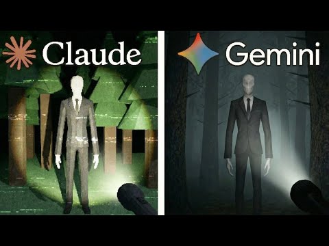 Claude AI vs Gemini Make Slenderman From Scratch