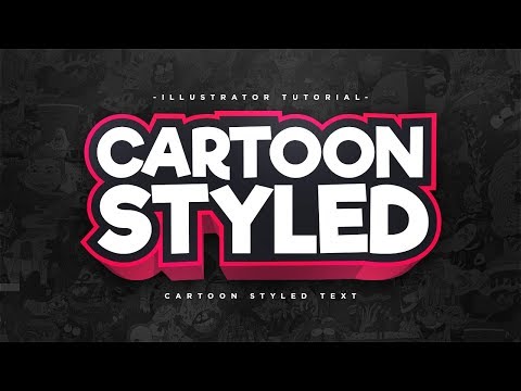 Illustrator Tutorial - Creating Cartoon Styled 3D Text | FezoDesigns