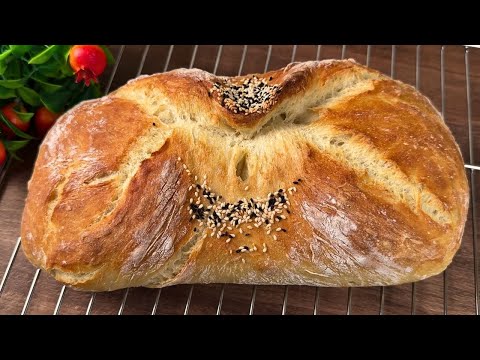 4 Ingredients! The Easiest No-Knead Bread I've Ever Made (+ Bonus Milk ROLLS)