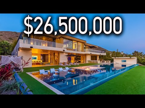 Inside a Malibu Modern Mansion... With a Tropical Rainforest?