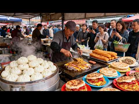 The most beloved morning market in Qingdao, China vs. the most popular night market street food!