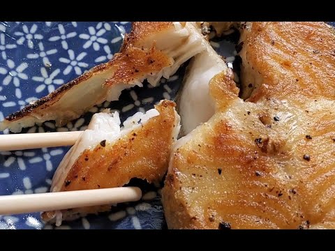 煎比目魚扒 / 煎比目魚扒不散開的秘訣 / 調味簡單但美味  Pan-fried Halibut Steak【20無限】