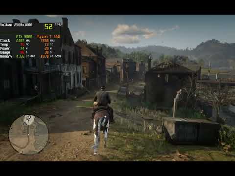 Red Dead Redemption 2 - Lenovo Legion 5 (RTX 5060 + Ryzen 7 260) | FPS test w/ DLSS