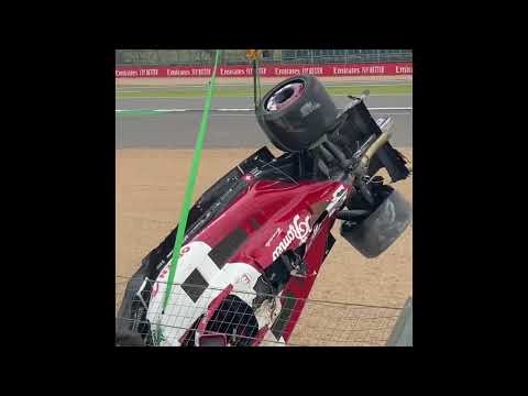 Zhou Guanyu Silverstone F1 Grand Prix Crash 2022