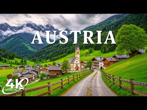 Austria 4K | Relaxing Nature & Alpine Dreams – Misty Valleys, Green Lakes & Peaceful Villages