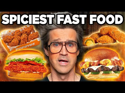Ranking The SPICIEST Fast Food (Taste Test)